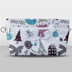 Christmas Themed Collage Winter House New Year Handbag Organizer by Grandong