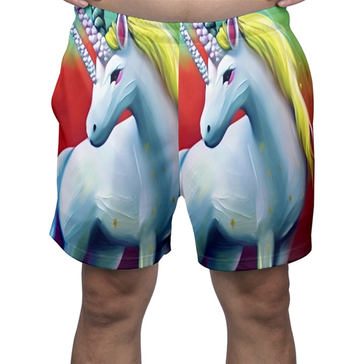 Unicorn design Men s Shorts