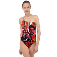 Carlos Sainz Classic One Shoulder Swimsuit by Boster123