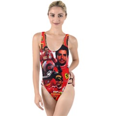 Carlos Sainz High Leg Strappy Swimsuit by Boster123