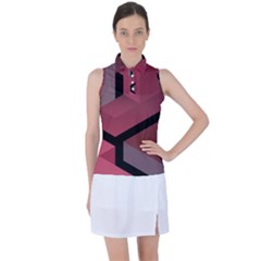 Blocks Abstract Pattern Art Women s Sleeveless Polo Tee by Grandong