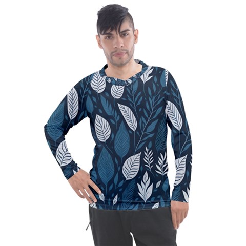 Pattern Flower Texture Men s Pique Long Sleeve Tee by Grandong