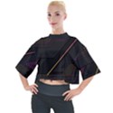 Gradient-geometric-shapes-dark-background Mock Neck Tee View1