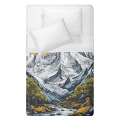 Nature Mountains Landscape Forest Duvet Cover (single Size) by Ravend