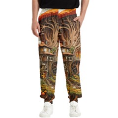 House Mushrooms Men s Elastic Waist Pants by pakminggu