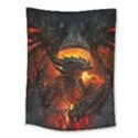 Dragon Art Fire Digital Fantasy Medium Tapestry View1