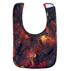 Dragon Art Fire Digital Fantasy Baby Bib by Bedest