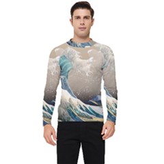 Japanese Wave Men s Long Sleeve Rash Guard by Cowasu