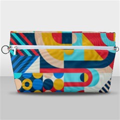 Geometric Shape Colorful Abstract Wave Handbag Organizer by Cowasu