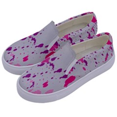 Blot-02 Kids  Canvas Slip Ons by nateshop