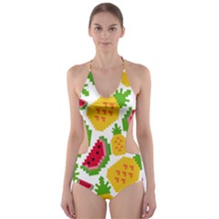 Watermelon -12 Cut-out One Piece Swimsuit by nateshop