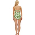 Vegetable Pattern With Composition Broccoli Knot Front One-Piece Swimsuit View4