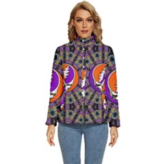 Gratefuldead Grateful Dead Pattern Women s Puffer Bubble Jacket Coat by Cowasu