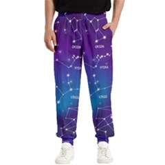 Realistic Night Sky With Constellations Men s Elastic Waist Pants by Cowasu