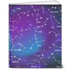 Realistic Night Sky With Constellations 8  X 10  Softcover Notebook by Cowasu