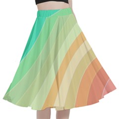 Arrangement-aesthetics-aesthetic A-line Full Circle Midi Skirt With Pocket by Bedest