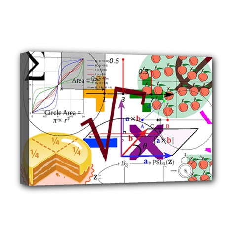 Mathematics Formula Physics School Deluxe Canvas 18  X 12  (stretched) by Bedest