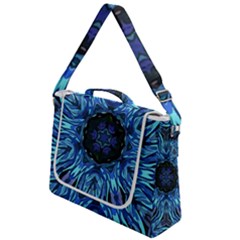 Background-blue-flower Box Up Messenger Bag by Bedest