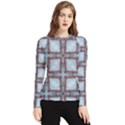 Pattern-cross-geometric-shape Women s Long Sleeve Rash Guard View1