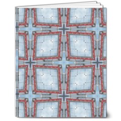 Pattern-cross-geometric-shape 8  X 10  Softcover Notebook by Bedest