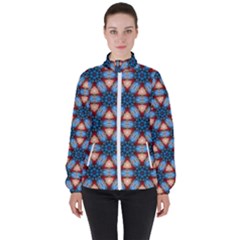 Pattern-tile-background-seamless Women s High Neck Windbreaker by Bedest