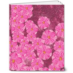 Cherry-blossoms-floral-design 8  X 10  Softcover Notebook by Bedest