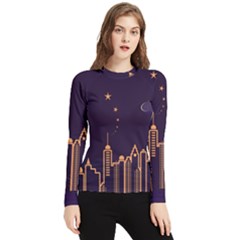 Skyscraper Town Urban Towers Women s Long Sleeve Rash Guard by pakminggu