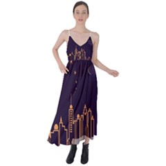 Skyscraper Town Urban Towers Tie Back Maxi Dress by pakminggu