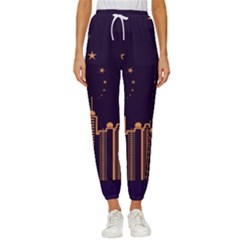 Skyscraper Town Urban Towers Women s Cropped Drawstring Pants by pakminggu