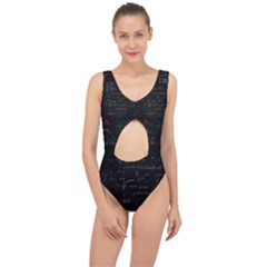 Math Mathematics Pattern Center Cut Out Swimsuit by pakminggu