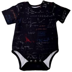 Math Mathematics Pattern Baby Short Sleeve Bodysuit by pakminggu