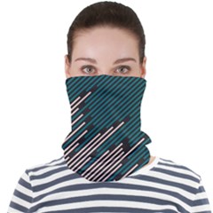 Abstract Diagonal Striped Lines Pattern Face Seamless Bandana (adult) by pakminggu