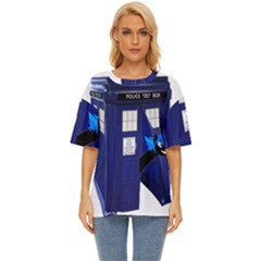 Tardis-doctor-who Oversized Basic T-shirt by Cowasu