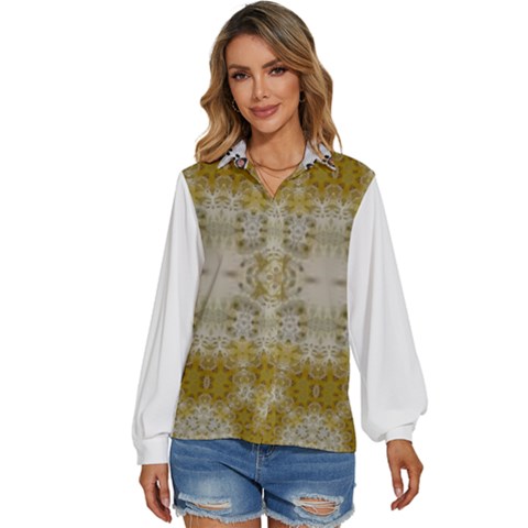 Surabi Durian Sukabumi Women s Long Sleeve Button Up Shirt by imanmulyana