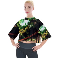 Science-fiction-forward-futuristic Mock Neck T-shirt by Cowasu