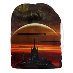 Science-fiction-digital-illustration Drawstring Pouch (3xl) by Cowasu