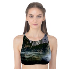 Sea-island-castle-landscape Tank Bikini Top by Cowasu