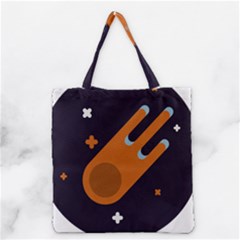 Meteor-meteorite-space-comet Grocery Tote Bag by Cowasu