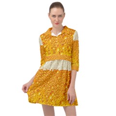 Bubble-beer Mini Skater Shirt Dress by Sarkoni