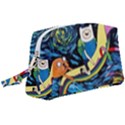 Cartoon Parody  Art Starry Night Van Gogh Wristlet Pouch Bag (Large) View1