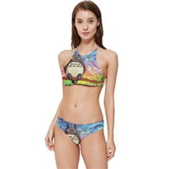 Cartoon Starry Night Art Van Gogh Parody Banded Triangle Bikini Set by Sarkoni