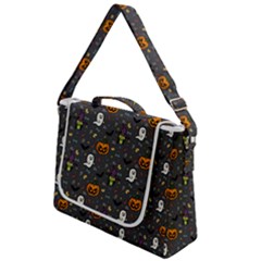 Halloween Pattern Bat Box Up Messenger Bag by Bangk1t