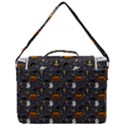 Halloween Pattern Bat Box Up Messenger Bag View3