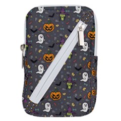 Halloween Pattern Bat Belt Pouch Bag (large) by Bangk1t