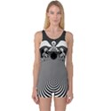 Pattern Illusion Fractal Mandelbrot One Piece Boyleg Swimsuit View1