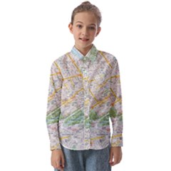 London City Map Kids  Long Sleeve Shirt by Bedest