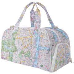 London City Map Burner Gym Duffel Bag by Bedest