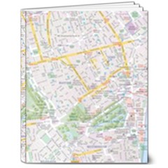 London City Map 8  X 10  Hardcover Notebook by Bedest