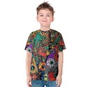 Cute Cartoon Doodle Kids  Cotton T-Shirt View1