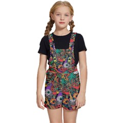 Cute Cartoon Doodle Kids  Short Overalls by Bedest